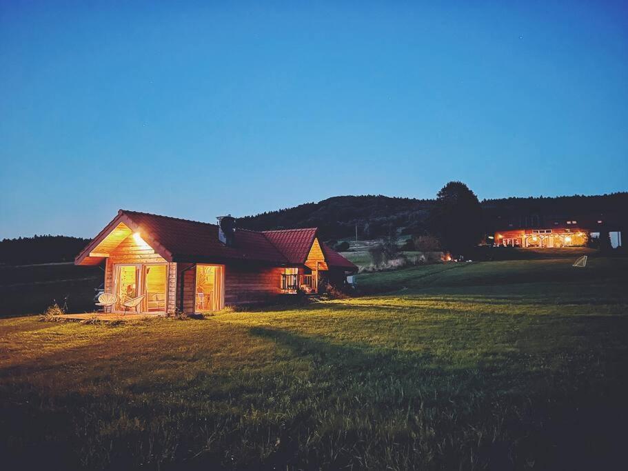 Polanka Beskid Niski Cute Cabin With Spectacular Views Hanczowa Экстерьер фото