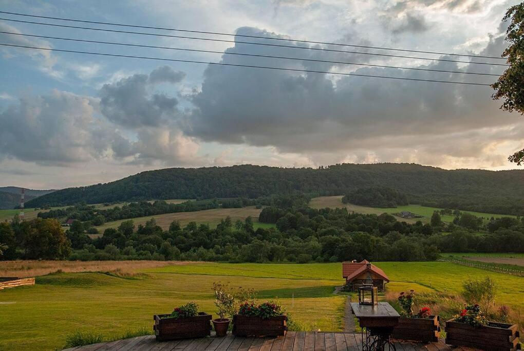 Polanka Beskid Niski Cute Cabin With Spectacular Views Hanczowa Экстерьер фото