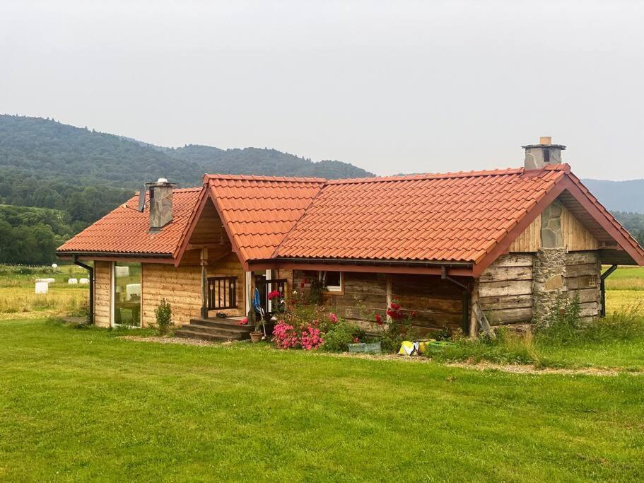 Polanka Beskid Niski Cute Cabin With Spectacular Views Hanczowa Экстерьер фото