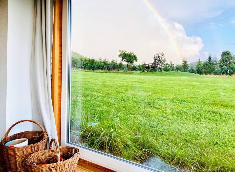 Polanka Beskid Niski Cute Cabin With Spectacular Views Hanczowa Экстерьер фото