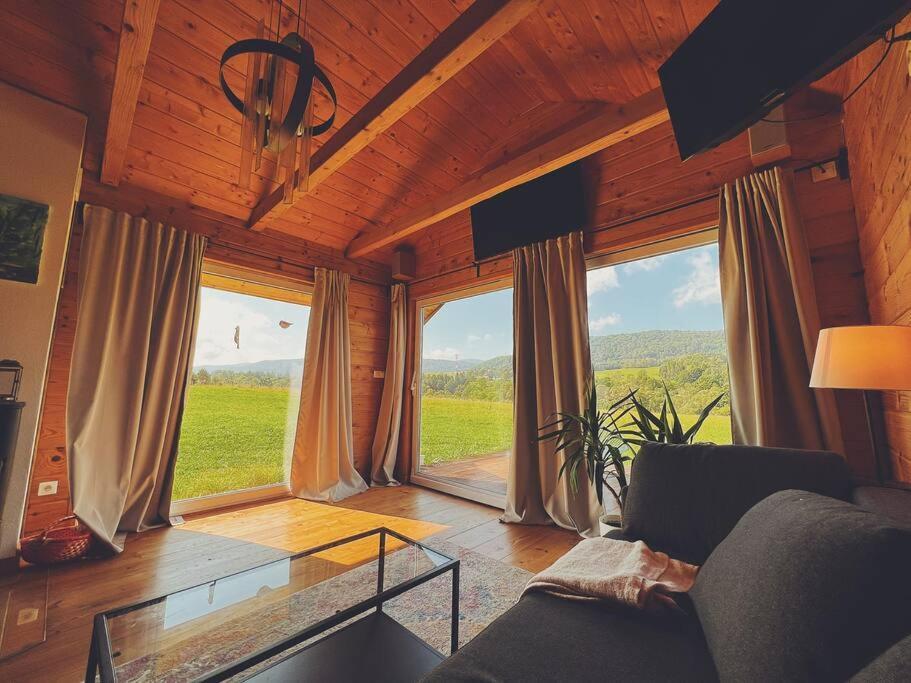 Polanka Beskid Niski Cute Cabin With Spectacular Views Hanczowa Экстерьер фото